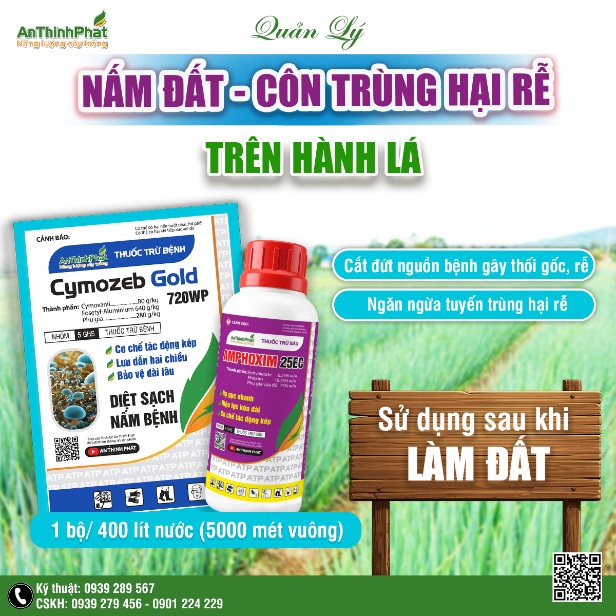 quản lý nấm đất - côn trùng hại rễ 