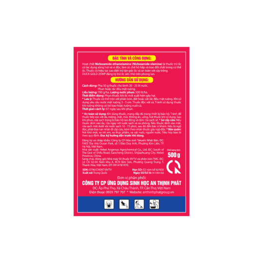 DUCK GOLD 25WP - Thuốc diệt ốc 